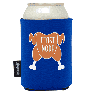 Koozie® Feast Mode Foam Can Cooler |1 Side - Royal