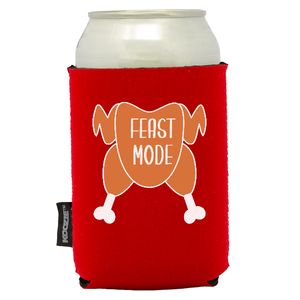 Koozie® Feast Mode Neoprene Can Cooler | 1 Side - Red