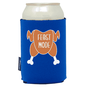 Koozie® Feast Mode Neoprene Can Cooler | 1 Side - Royal
