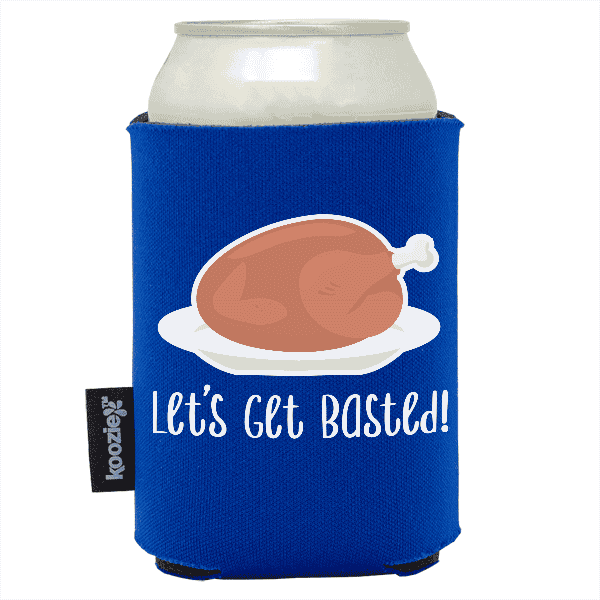 Koozie® Get Basted Foam Can Cooler |1 Side
