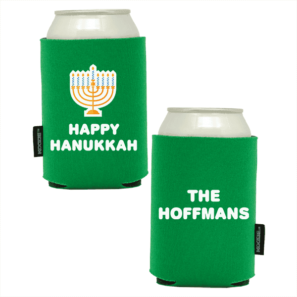 Double Sided Happy Hanukkah Koozie®