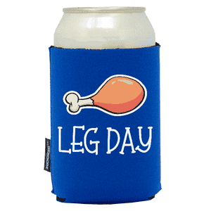 Koozie®  Leg Day Neoprene Can Cooler | 1 Side - Royal