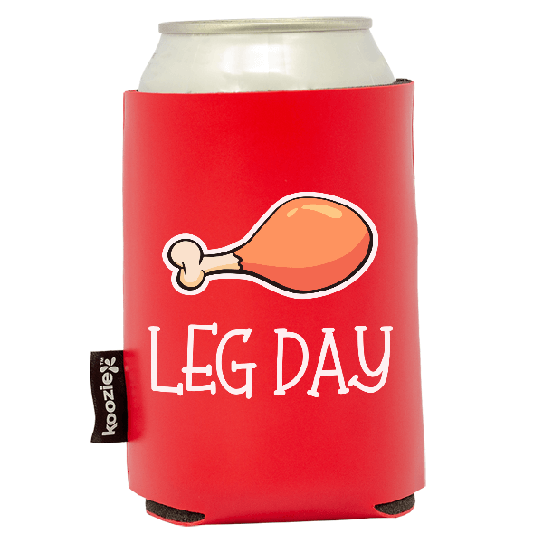Koozie® Leg Day Vegan Leather Can Cooler | 1 Side