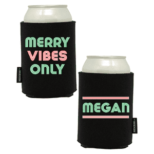 Double Sided Merry Vibes Only Koozie®
