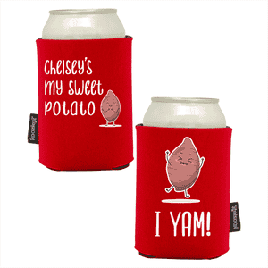 Koozie®  Sweet Potato  Foam Can Cooler | 2 Sides - Red