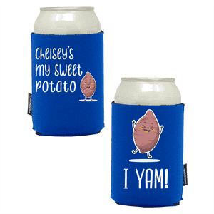 Koozie®  Sweet Potato  Neoprene Can Cooler | 2 Sides - Royal