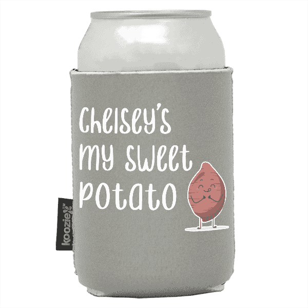 Koozie®  Sweet Potato  Neoprene Can Cooler | 1 Side - Gray