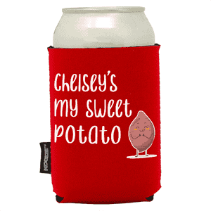 Koozie®  Sweet Potato  Neoprene Can Cooler | 1 Side - Red