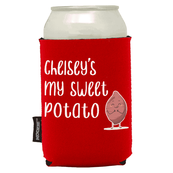 Koozie®  Sweet Potato  Neoprene Can Cooler | 1 Side - Red
