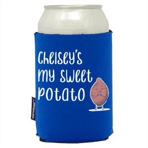 Koozie®  Sweet Potato  Neoprene Can Cooler | 1 Side - Royal
