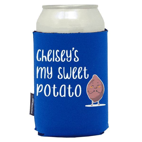 Koozie®  Sweet Potato  Neoprene Can Cooler | 1 Side - Royal