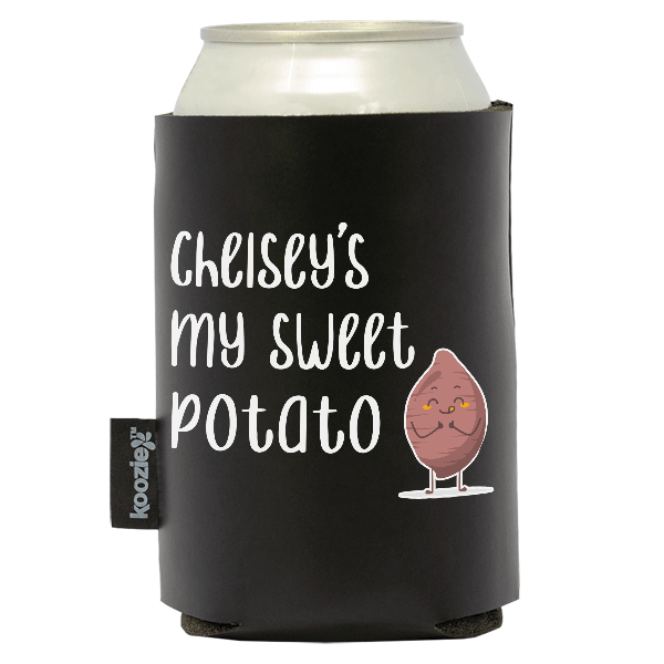Koozie® Sweet Potato Vegan Leather Can Cooler | 1 Side