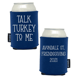 Koozie®  Talk Turkey  Foam Can Cooler | 2 Sides - Navy