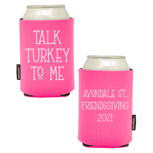 Koozie®  Talk Turkey  Foam Can Cooler | 2 Sides - Pink