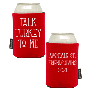 Koozie®  Talk Turkey  Foam Can Cooler | 2 Sides - Red