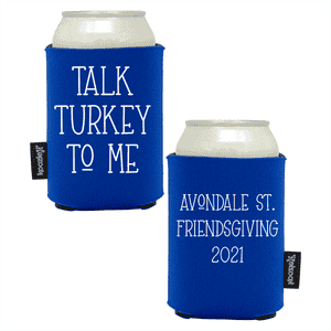 Koozie®  Talk Turkey  Foam Can Cooler | 2 Sides - Royal
