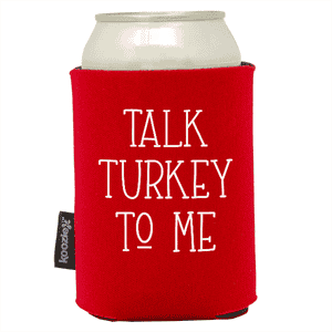 Koozie® Talk Turkey  Foam Can Cooler |1 Side - Red
