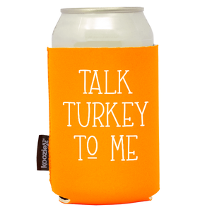 Koozie®  Talk Turkey  Neoprene Can Cooler | 1 Side - Neon Orange