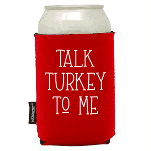 Koozie®  Talk Turkey  Neoprene Can Cooler | 1 Side - Red