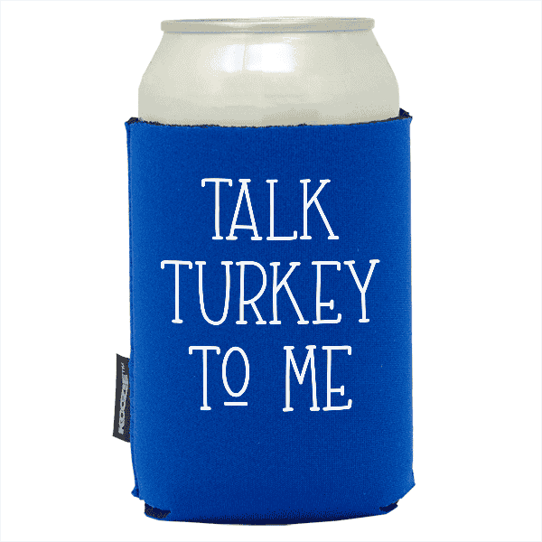 Koozie®  Talk Turkey  Neoprene Can Cooler | 1 Side - Royal