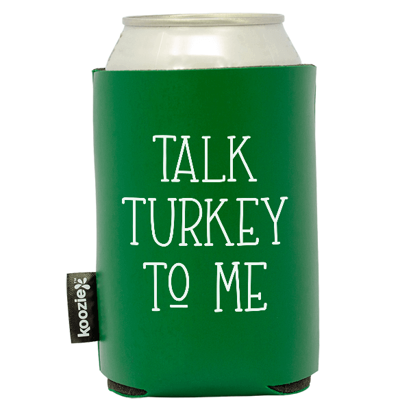 Koozie® Talk Turkey Vegan Leather Can Cooler | 1 Side