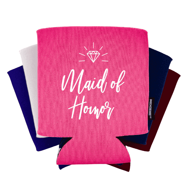 Koozie® Maid of Honor Bridal Shower Drink Cooler