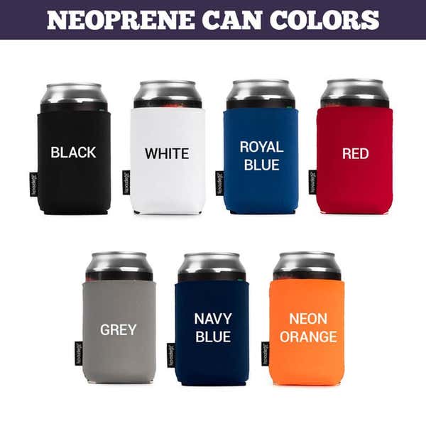 Neoprene Can Cooler Color Choices