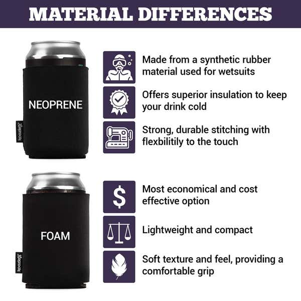The Benefits Of Neoprene Compared To Foam Can Coolers