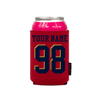 Koozie? Custom Name and Number Neoprene Can Cooler | 1 Side