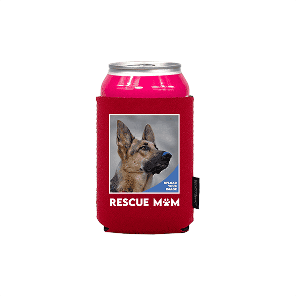Koozie® Custom Photo Rescue Mom Neoprene Can Cooler | 1 Side