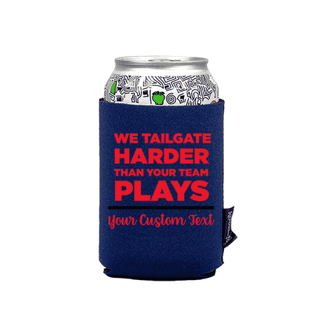 Koozie® We Tailgate Harder Neoprene Can Cooler | 1 Side