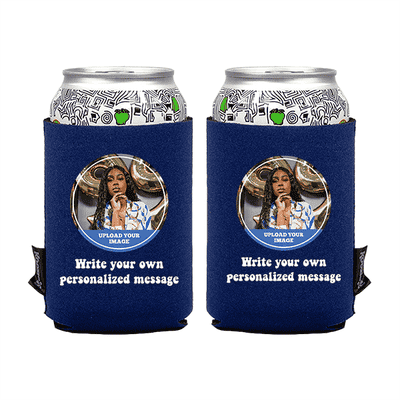 Koozie® Custom Photo Circle Neoprene Can Cooler | 2 Sides
