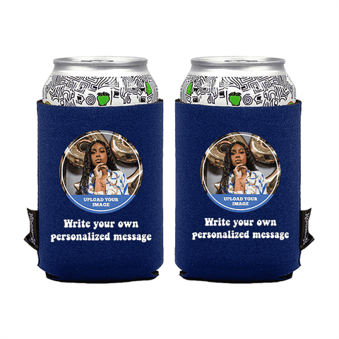 Koozie® Custom Photo Circle Neoprene Can Cooler | 2 Sides