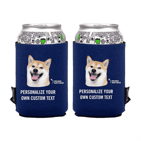 Koozie® Custom Photo Custom Face Neoprene Can Cooler | 2 Sides