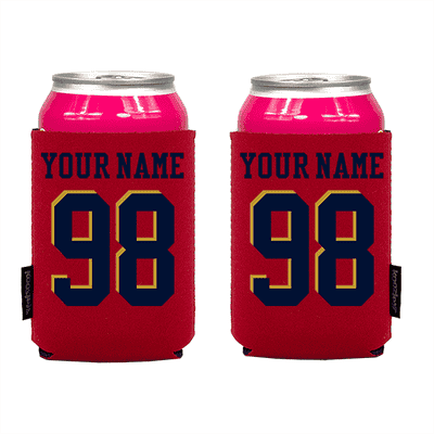 Koozie? Custom Name and Number Neoprene Can Cooler | 2 Sides