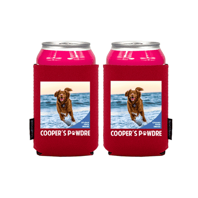 Koozie® Custom Photo Pawdre Neoprene Can Cooler | 2 Sides