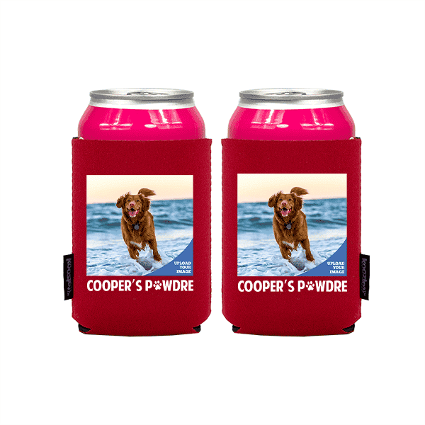 Koozie® Custom Photo Pawdre Neoprene Can Cooler | 2 Sides