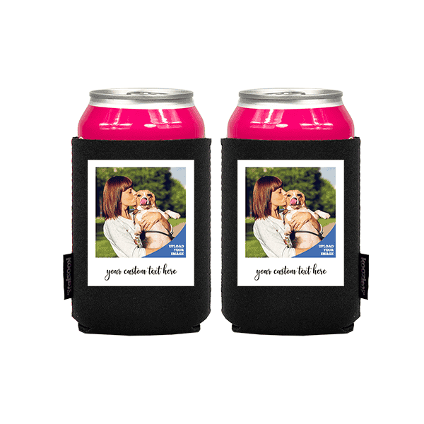 Koozie® Custom Photo Polaroid Neoprene Can Cooler | 2 Sides