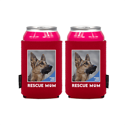 Koozie® Custom Photo Rescue Mom Neoprene Can Cooler | 2 Sides