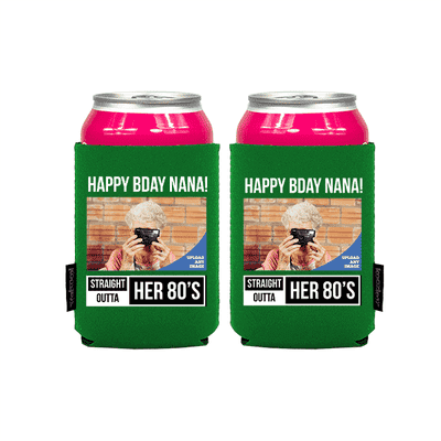 Koozie® Custom Photo Straight Outta Neoprene Can Cooler | 2 Sides