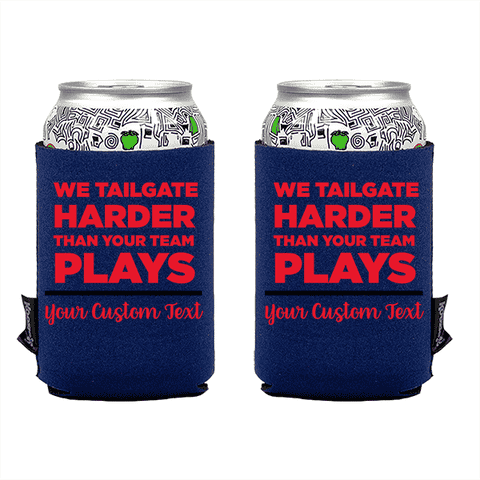Koozie® We Tailgate Harder Neoprene Can Cooler | 2 Sides