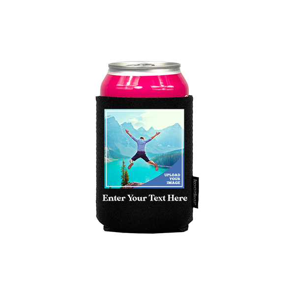 Koozie® Bulk Custom Photo Square Neoprene Can Cooler | 1 Side