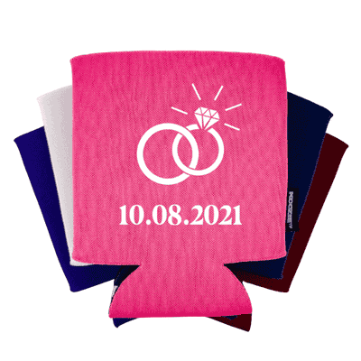 Ring with Date Bridal Shower Koozie®
