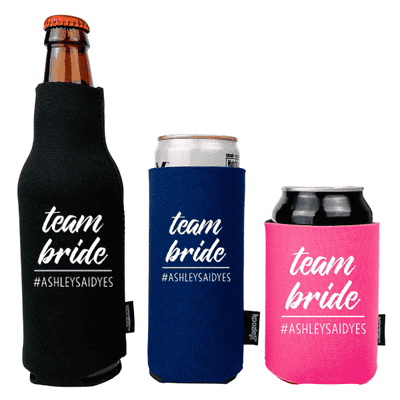 Koozie® Team Bride Bridal Shower Drink Cooler - alternate view