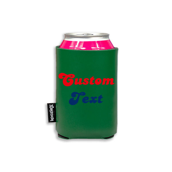 Koozie® Fan Custom Vegan Leather Can Cooler | 1 Side