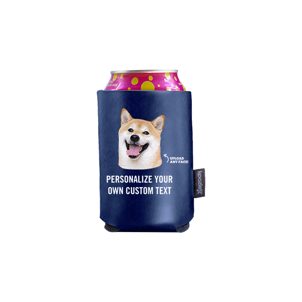 Koozie® Custom Photo Custom Face Vegan Leather Can Cooler | 1 Side