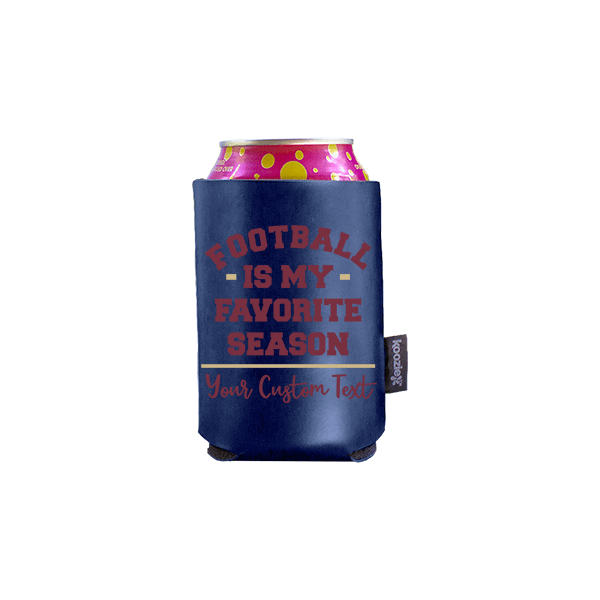 Koozie® Favorite Season Vegan Leather Can Cooler | 1 Side