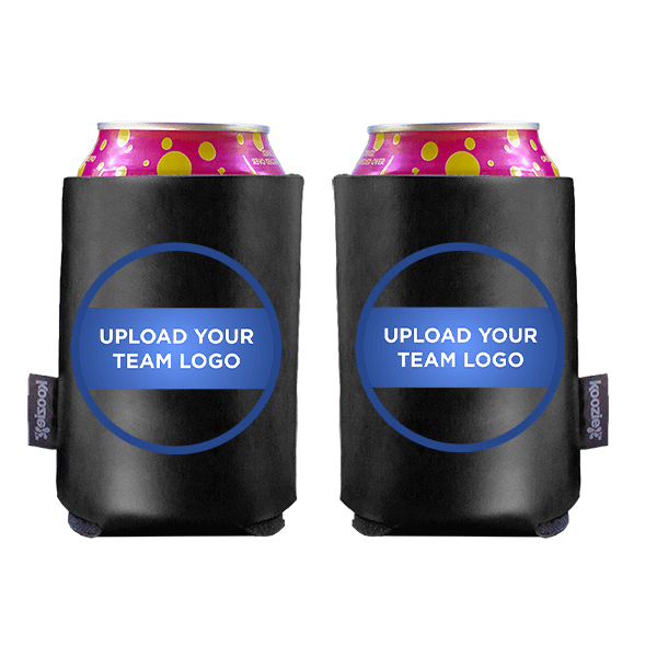 Koozie® Team Logo Custom Vegan Leather Can Cooler | 2 Sides