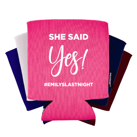Koozie® She Said Yes Bridal Shower Drink Cooler