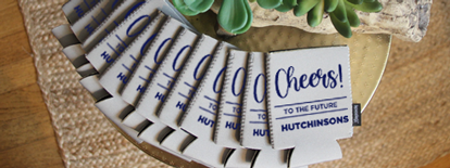 Cheers Bridal shower koozie coolers